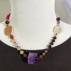 AD LOPEZ Mixed Stone Necklace